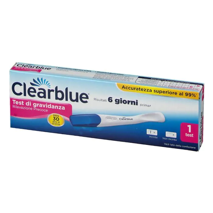 Clearblue Test di Gravidanza Rilevazione Precoce 1 Test Clearblue Test di Gravidanza Rilevazione Precoce 1 Test
