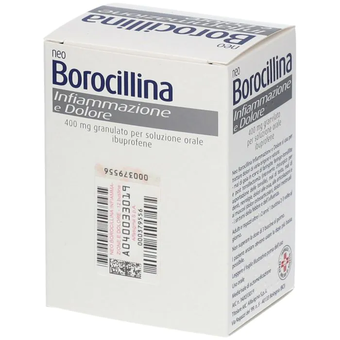 Neoborocillina Infiammazione E Dolore 400mg Granulato Soluzione Orale 12 Bustine
