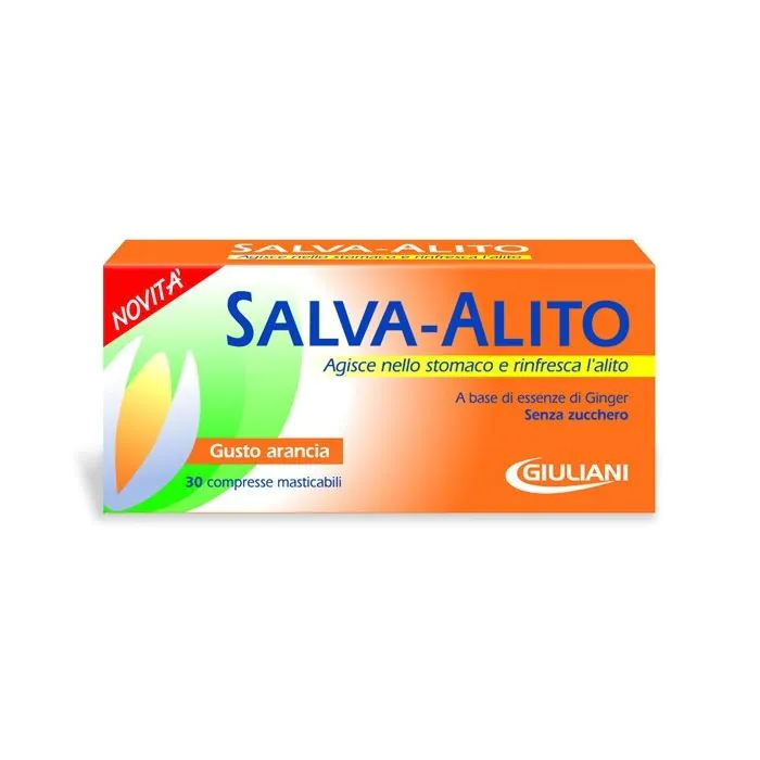 Salva-Alito Giuliani Gusto Arancia 30 Compresse Masticabili