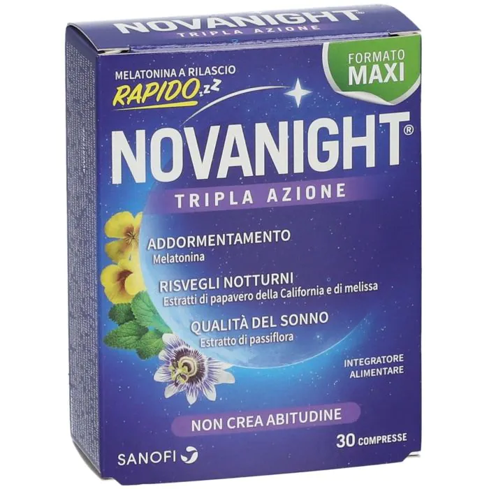 Novanight Tripla Azione Integratore A Rilascio Rapido Promo 30 Compresse Novanight Tripla Azione Integratore A Rilascio Rapido Promo 30 Compresse