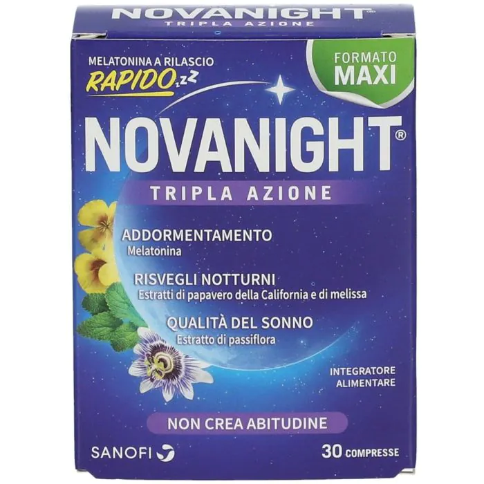 Novanight Tripla Azione Integratore A Rilascio Rapido Promo 30 Compresse