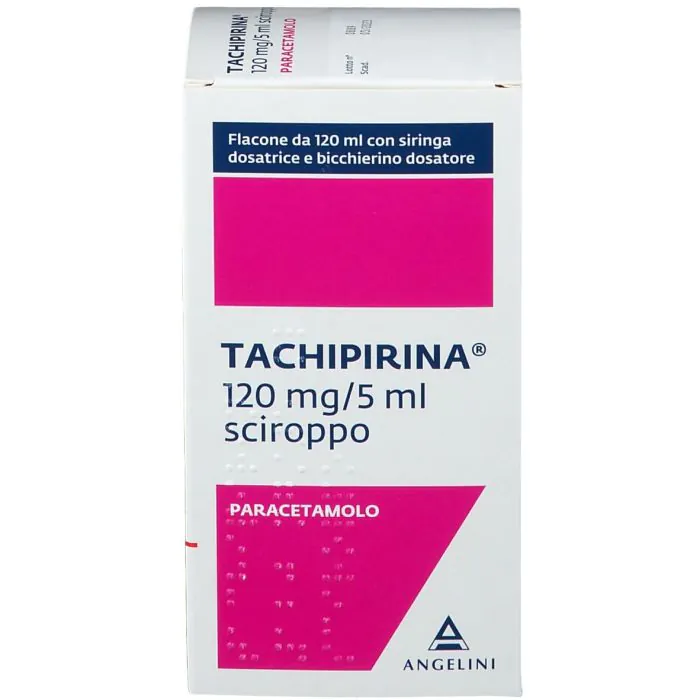 Tachipirina Sciroppo Bambini 120 mg/5 ml Paracetamolo Flacone 120 ml