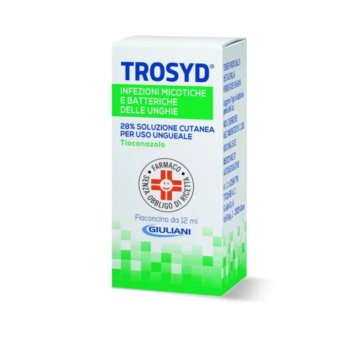 Trosyd 28% Soluzione Cutanea Per Uso Ungueale Tioconazolo 12 ml Trosyd 28% Soluzione Cutanea Per Uso Ungueale Tioconazolo 12 ml