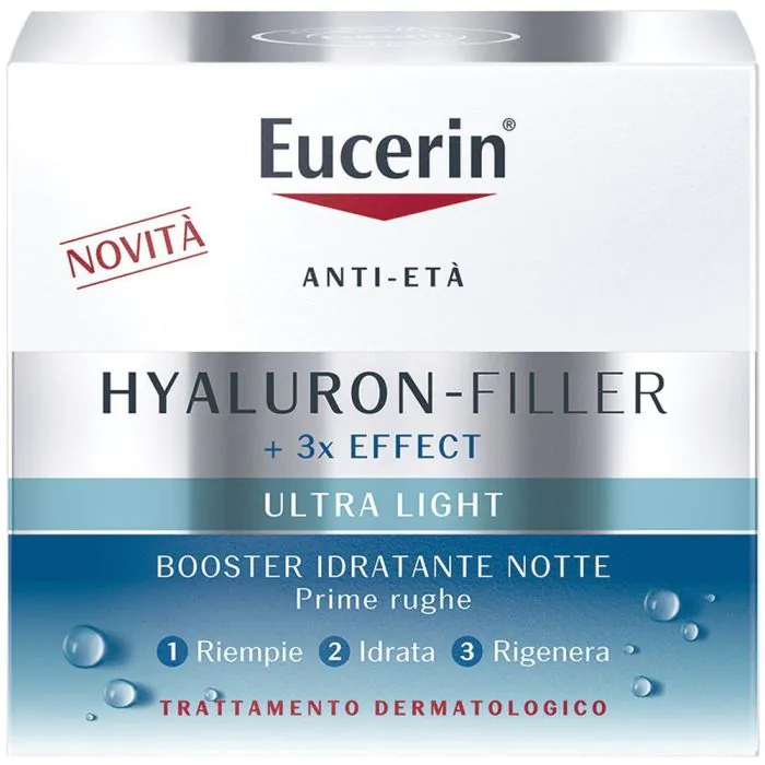 Eucerin Hyaluron-Filler + 3x Effect Booster Idratante Crema Viso Notte 50 ml Eucerin Hyaluron-Filler + 3x Effect Booster Idratante Crema Viso Notte 50 ml