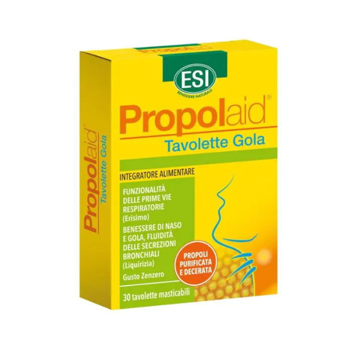 Esi Propolgola Zenzero 30 Tavolette Masticabili Esi Propolgola Zenzero 30 Tavolette Masticabili