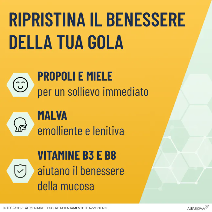 Neoborocillina Propolmiele + Miele/Limone 16 Pastiglie