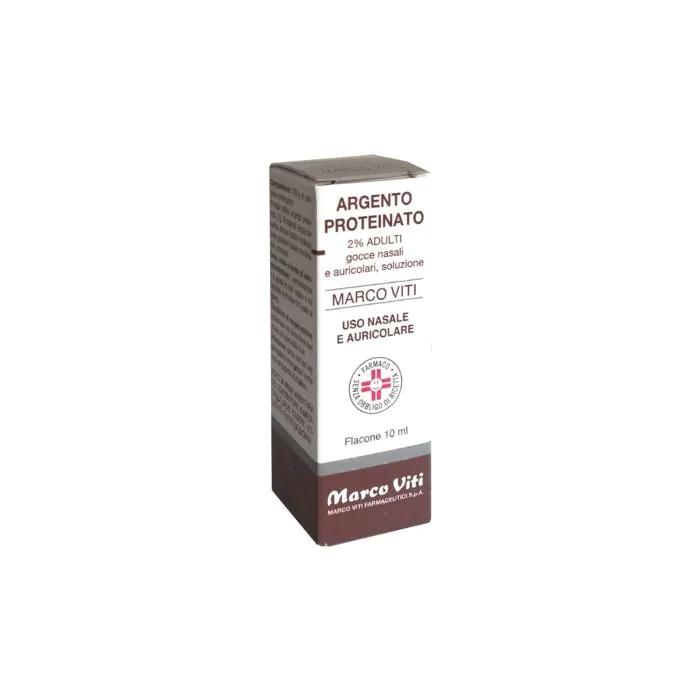 Argento Proteinato Marco Viti 2% Adulti Decongestionante Gocce 10 ml Argento Proteinato Marco Viti 2% Adulti Decongestionante Gocce 10 ml