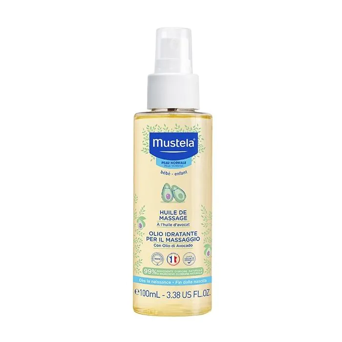 Mustela Olio Idratante Per Massaggio Neonati e Bambini 100 ml