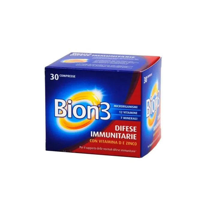 Bion3 Difese Immunitarie Con Vitamina D e Zinco 30 Compresse
