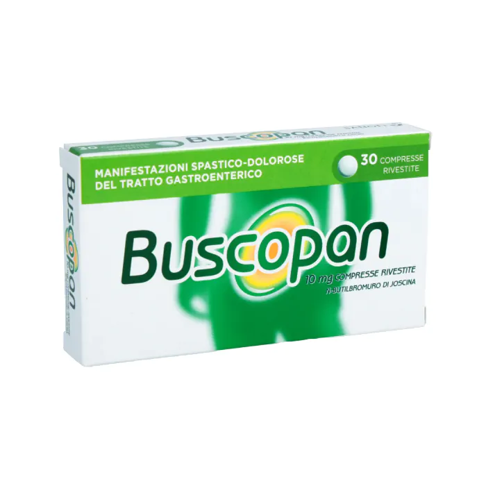 Buscopan 10 mg N-Butilbromuro di Joscina Antispastico 30 Compresse Rivestite