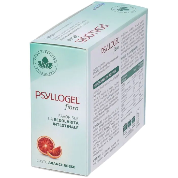 Psyllogel Fibra Integratore Intestinale Gusto Arancia Rossa 20 Bustine