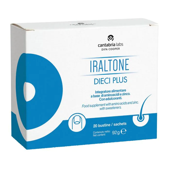 Dieci Plus Integratori Capelli e Unghie Confezione 20 Bustine