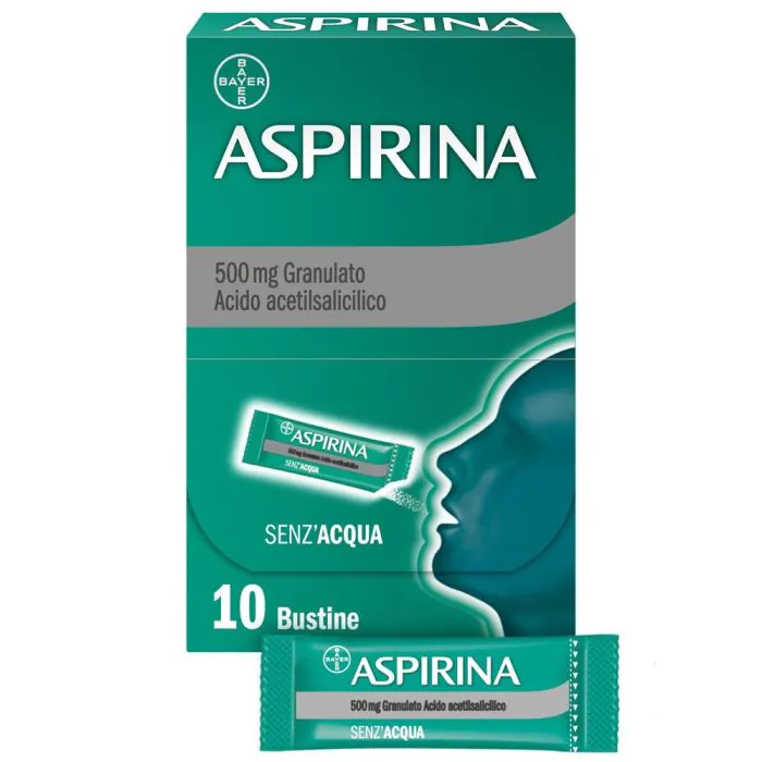 Aspirina in Granuli Antidolorifico Mal di Testa 10 Bustine