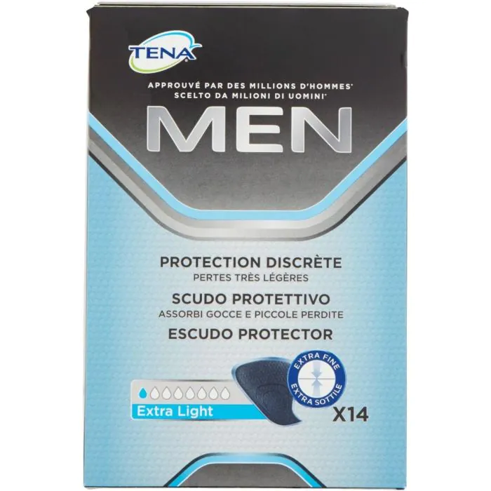 Tena Men Scudo Protettivo Per Piccole Perdite 14 Pezzi Tena Men Scudo Protettivo Per Piccole Perdite 14 Pezzi