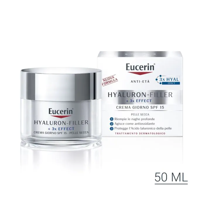 Eucerin Hyaluron-Filler Giorno Crema Antirughe Pelle Secca 50 ml Eucerin Hyaluron-Filler Giorno Crema Antirughe Pelle Secca 50 ml