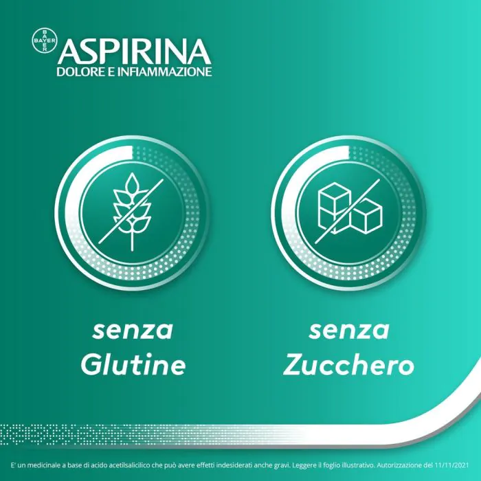 Aspirina in Granuli Antidolorifico Mal di Testa 10 Bustine