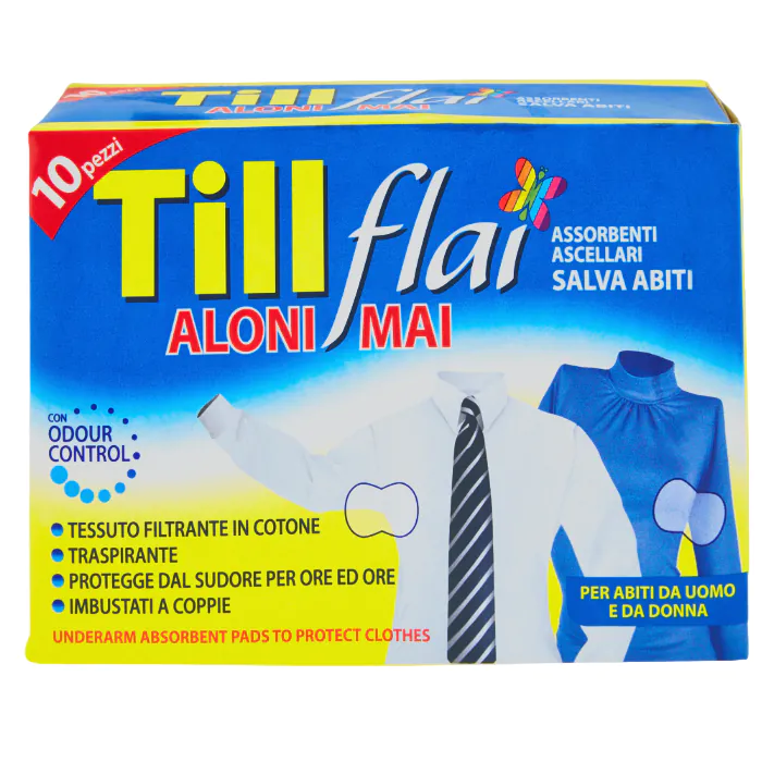 Till Flai Assorbenti Ascellari 10 Pezzi Till Flai Assorbenti Ascellari 10 Pezzi
