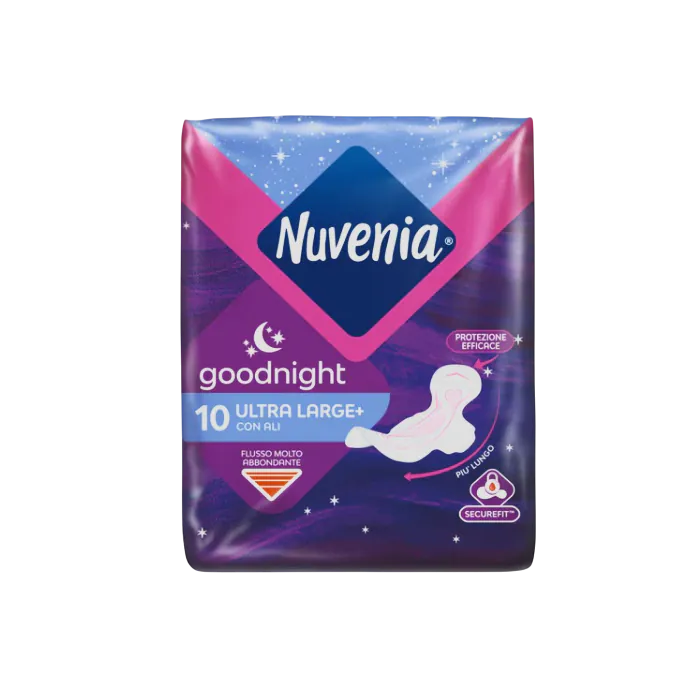 Nuvenia Assorbenti Con Ali Ultra Sottili Notte Goodnight 10 Assorbenti