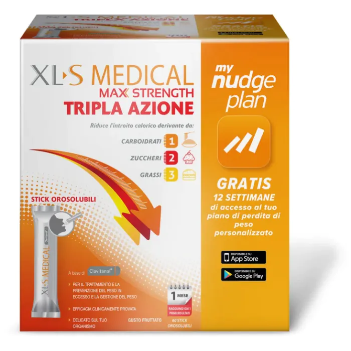XLS Medical Max Strength Integratore Dietetico 60 Stick Orosolubili