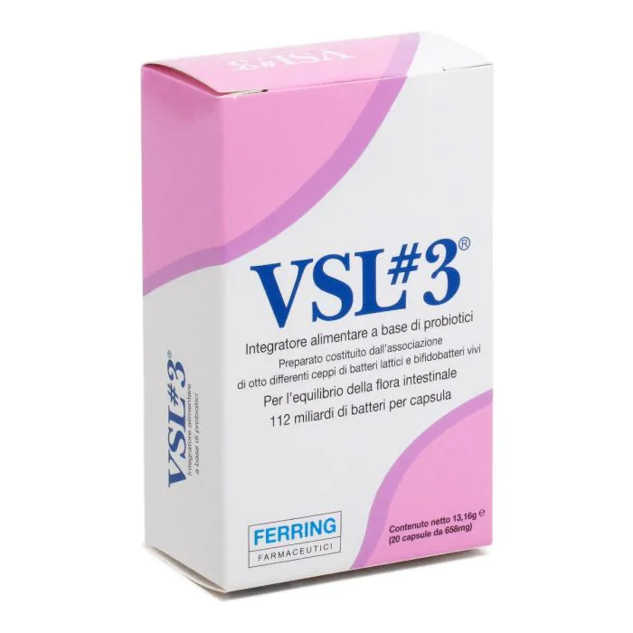 Vsl3 Integratore Alimentare 20 Capsule Vsl3 Integratore Alimentare 20 Capsule