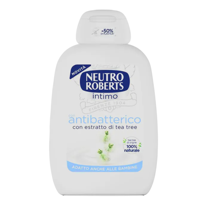 Neutro Roberts Intimo Con Antibatterico Con Estratto Di Tea Tree 200 ml Neutro Roberts Intimo Con Antibatterico Con Estratto Di Tea Tree 200 ml