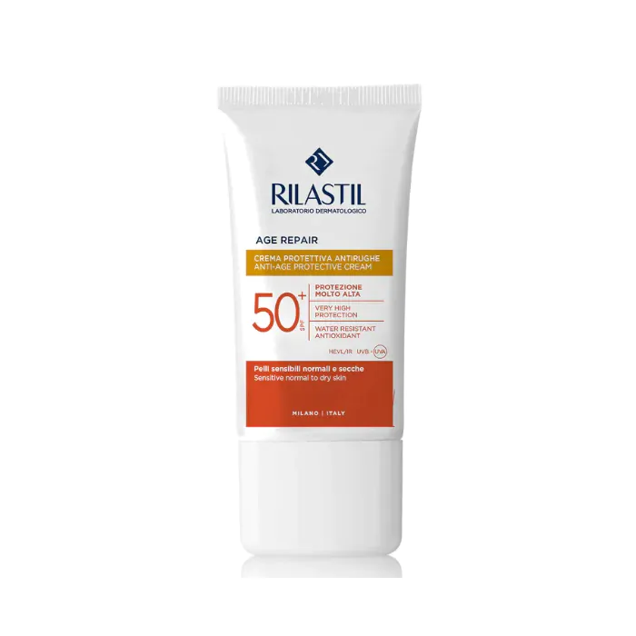 Rilastil Sun System Age Repair SPF 50+ Crema Solare Viso Antietà 50 ml Rilastil Sun System Age Repair SPF 50+ Crema Solare Viso Antietà 50 ml