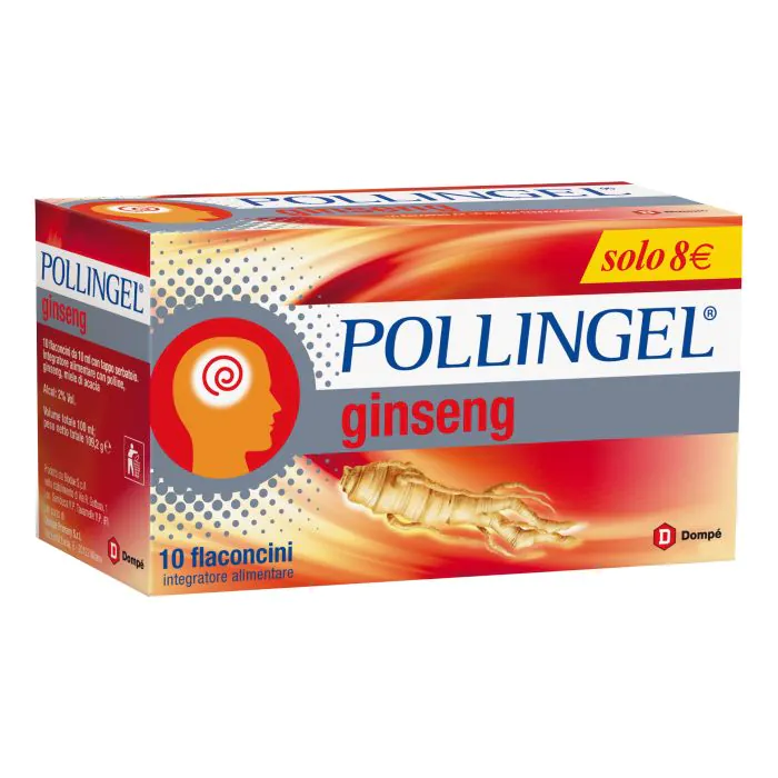 Pollingel ginseng 10 flaconcini da 10 ml Pollingel ginseng 10 flaconcini da 10 ml