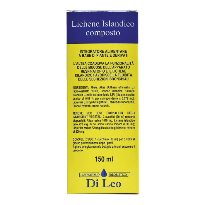 Preparato lichene islandico composto 150 ml di leo Preparato lichene islandico composto 150 ml di leo