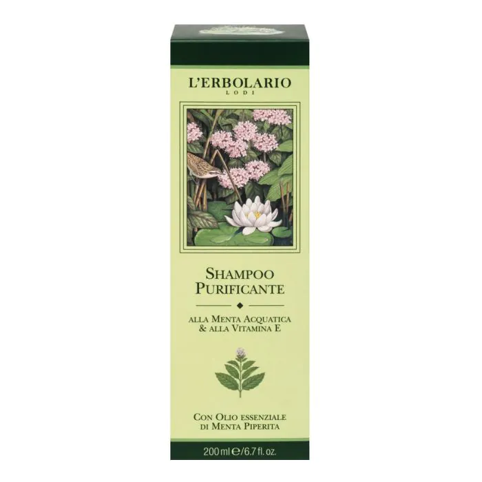 Shampoo purificante menta acquatica vitamina e 200 ml Shampoo purificante menta acquatica vitamina e 200 ml