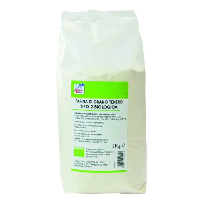 Fsc farina di grano tenero tipo 2 bio 1 kg Fsc farina di grano tenero tipo 2 bio 1 kg