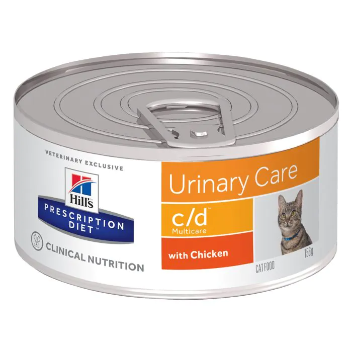 Hill'S Pd Feline C/D Multicare Minced 156 Gr Hill'S Pd Feline C/D Multicare Minced 156 Gr