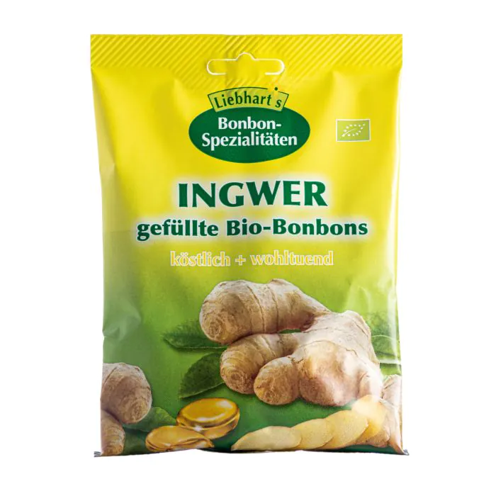 Bonbons zenzero bio 100 g 18 pezzi Bonbons zenzero bio 100 g 18 pezzi