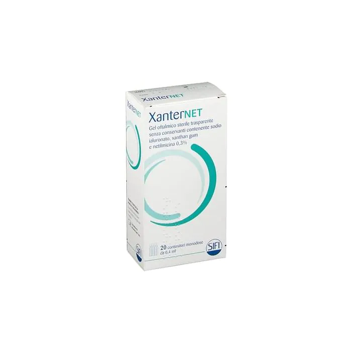 Xanternet gel oftalmico 20 flaconi 0,4 ml gocce