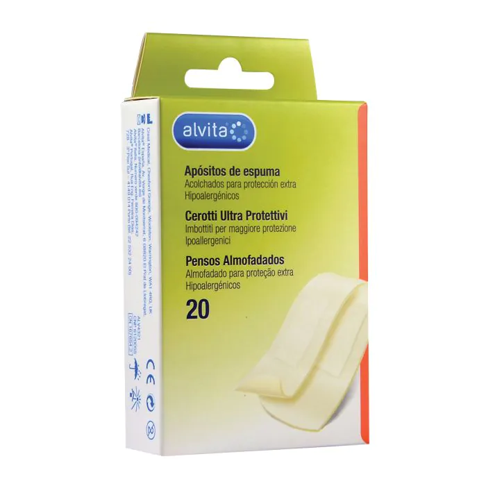 Alvita Cerotti Ultra Protettivi Imbottiti 20 Pezzi Assortiti Alvita Cerotti Ultra Protettivi Imbottiti 20 Pezzi Assortiti