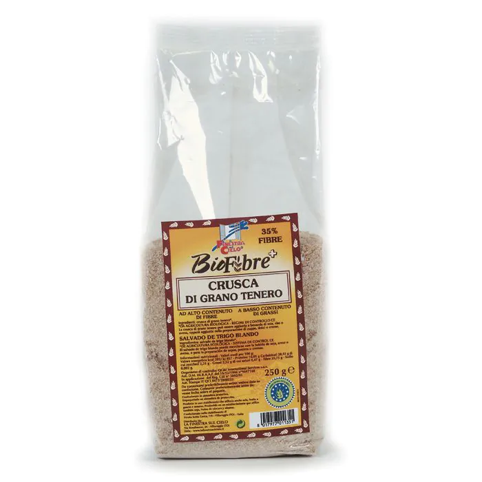 Fsc biofibre+ crusca di grano tenero bio ad alto contenuto di fibra 250 g Fsc biofibre+ crusca di grano tenero bio ad alto contenuto di fibra 250 g