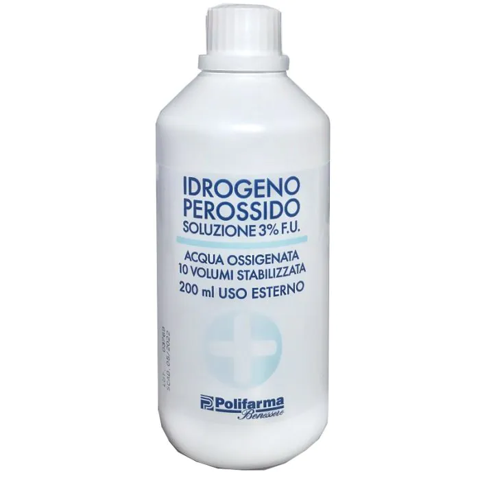 Perossido idrogeno 3% 200m polif Perossido idrogeno 3% 200m polif