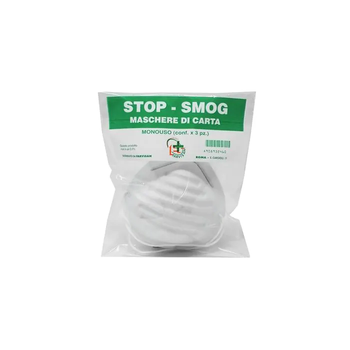 Maschere di carta stop-smog monouso 3 pezzi Maschere di carta stop-smog monouso 3 pezzi