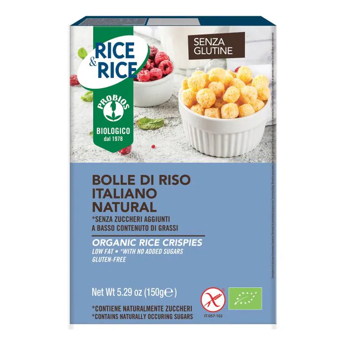 Rice&rice bolle di riso al naturale 150 g senza lievito Rice&rice bolle di riso al naturale 150 g senza lievito