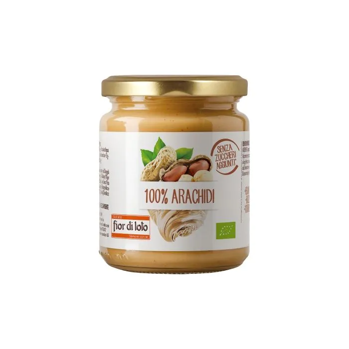 Fior di loto crema 100% di arachidi tostate Fior di loto crema 100% di arachidi tostate