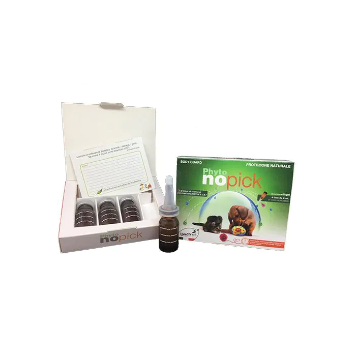 Phytonopick pulci e zecche 4 fiale da 8 ml Phytonopick pulci e zecche 4 fiale da 8 ml