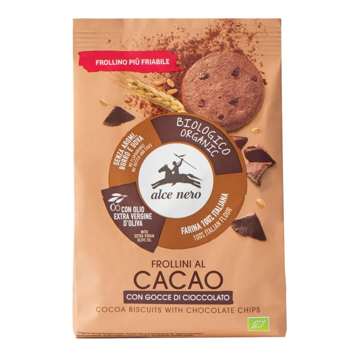 Frollini Cacao C/gocce Cioc Bio