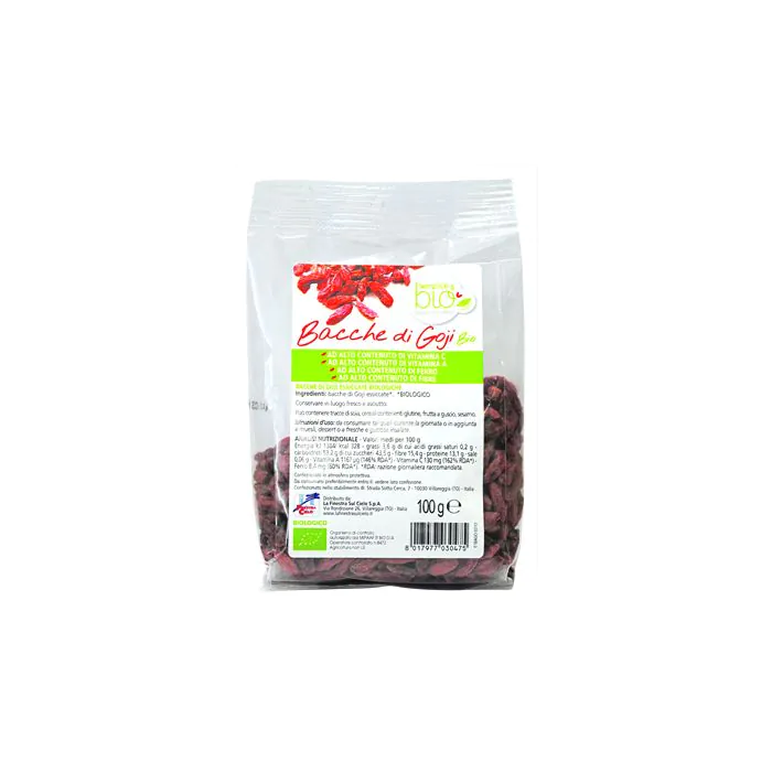 Fsc semplice&bio bacche di goji bio ad alto contenuto di fibra 100 g Fsc semplice&bio bacche di goji bio ad alto contenuto di fibra 100 g