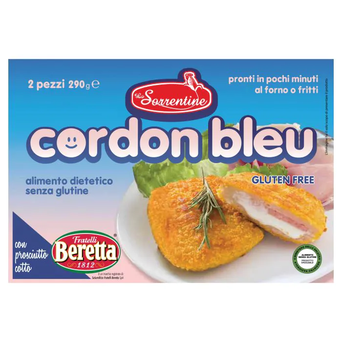 Le sorrentine cordon bleu surgelato senza glutine 290 g Le sorrentine cordon bleu surgelato senza glutine 290 g