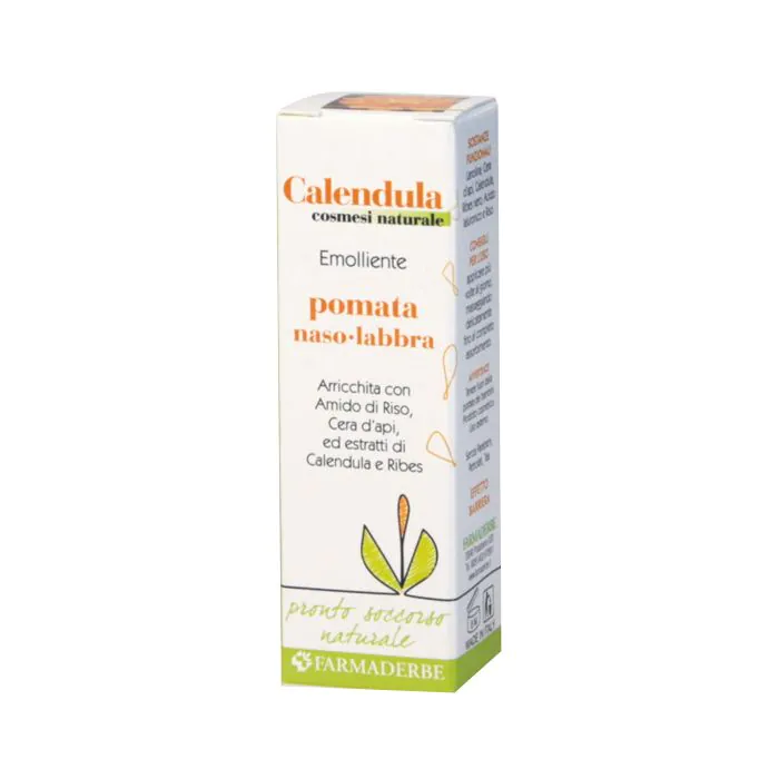 Calendula pomata protettiva naso labbra 10 ml Calendula pomata protettiva naso labbra 10 ml