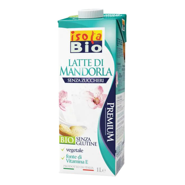 Isolabio latte di mandorla senza zuccheri 1 litro Isolabio latte di mandorla senza zuccheri 1 litro