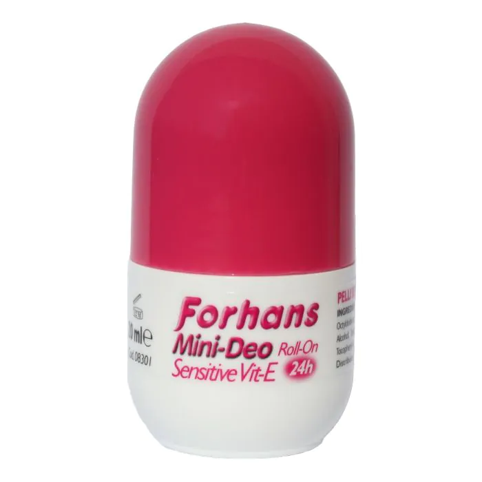 Forhans Mini Deodorante Roll-On Sensitive Vit-E 20ml Forhans Mini Deodorante Roll-On Sensitive Vit-E 20ml