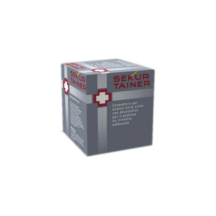 Contenitore per urina sekur trainer con tappo a vite e sonda per prelievo da provetta sottovuoto 120ml Contenitore per urina sekur trainer con tappo a vite e sonda per prelievo da provetta sottovuoto 120ml
