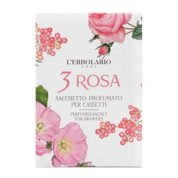 3 rosa sacchetto cassetto