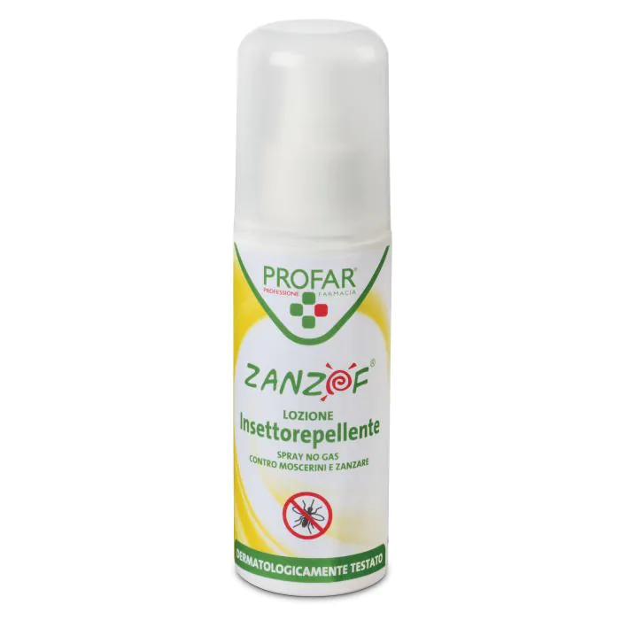 Zanzof lozione insettorepellente spray deet 9% 100 ml profar Zanzof lozione insettorepellente spray deet 9% 100 ml profar