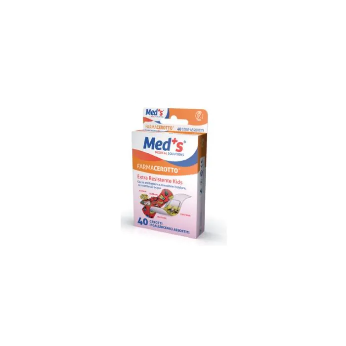Cerotto Meds Strip Kids Ipoallergenico Assortiti 40 Pezzi Cerotto Meds Strip Kids Ipoallergenico Assortiti 40 Pezzi